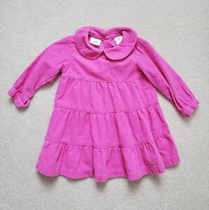 Rugged Bear Baby Girls Pink Corduroy Dress sz12m